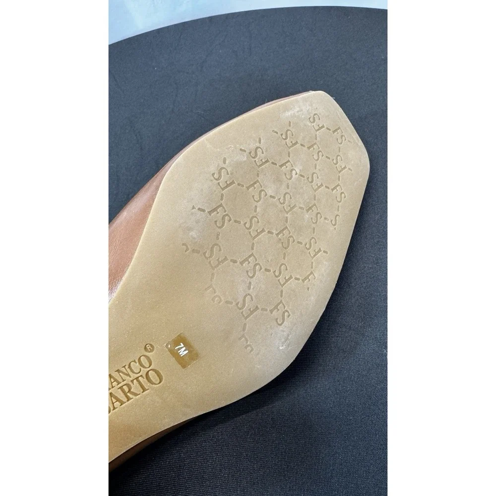 Franco Sarto Peep‎ Toe Tan Wedges Size 7M